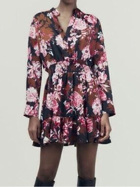 NWT  Printed Mini Dress - XSmall - Floral